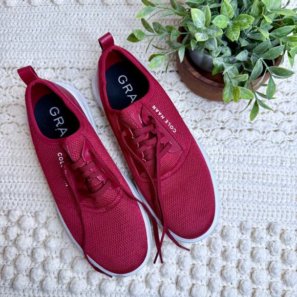 COLE HAAN Men's 8.5 M Generation GRANDSPORT Stitchlite Sneaker Shoe Red White - Picture 11 of 11